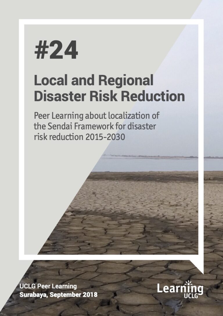Cover PLN #24 - Local and Regional Disaster Risk Reduction: Peer Learning about localization of the Sendai Framework for disaster risk reduction 2015-2030